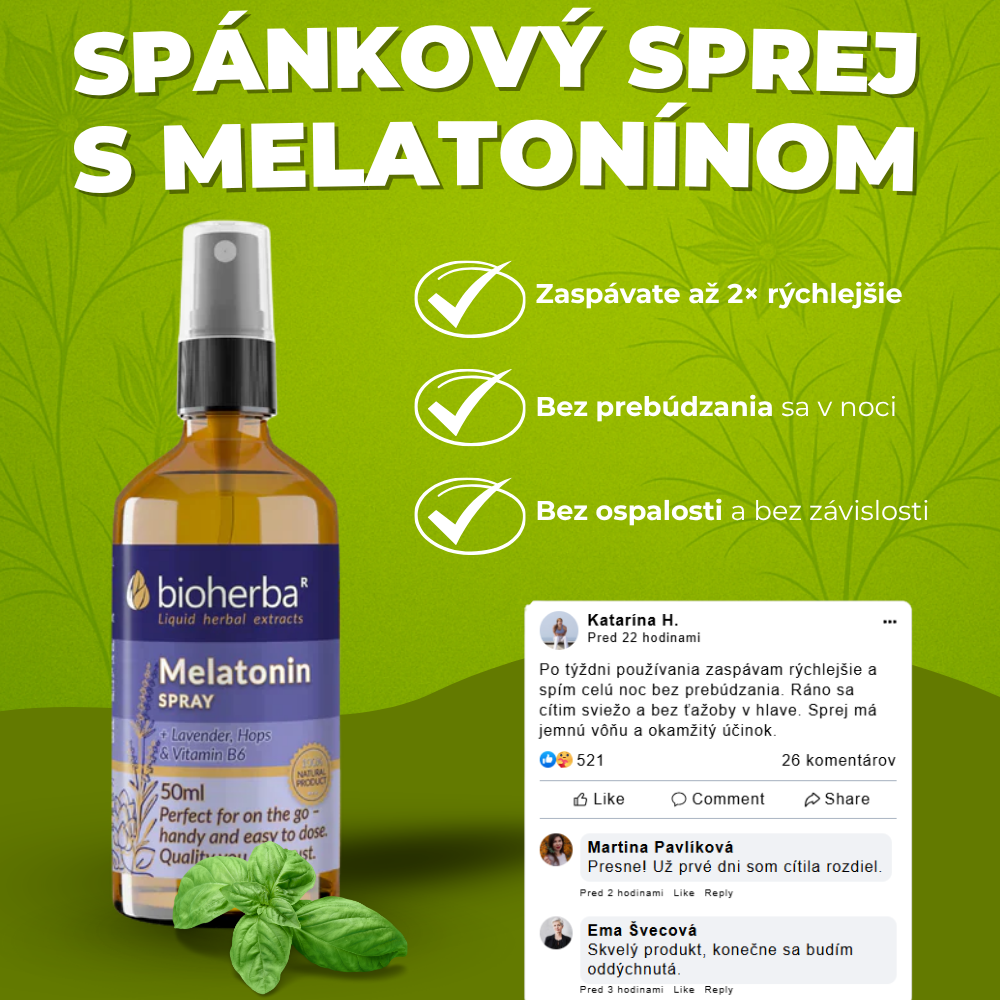 Bioherba – Spánkový sprej s melatonínom